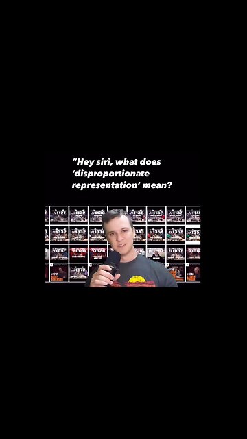 What does disproportionate representation mean?