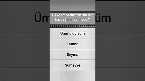 #yarışma #bilgi İSLÂMÎ BİLGİ YARIŞMASI