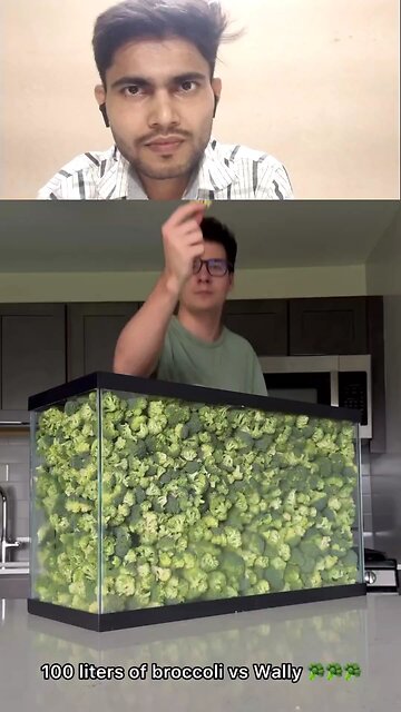 100 Liters of broccoli 🆚 Wally