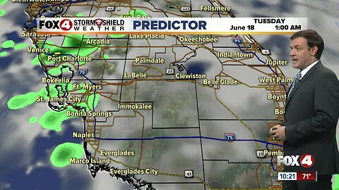 Forecast: Rain in the forecast again both Monday morning and afternoon