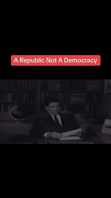 A Constitutional Republic… NOT a Democracy