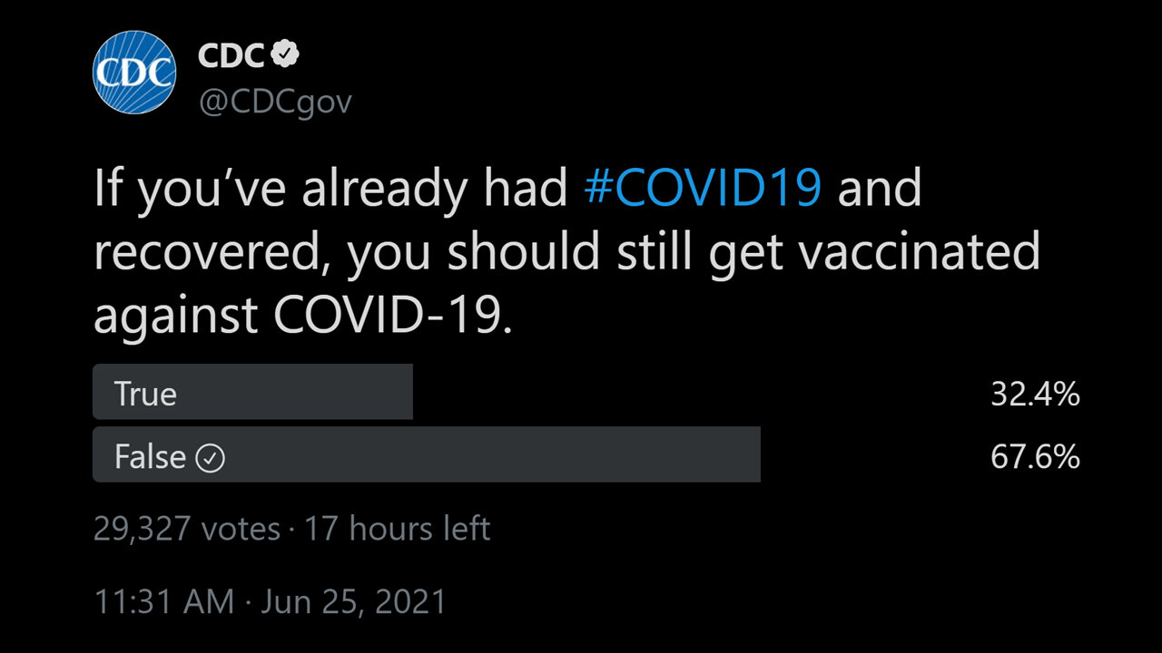 MASSIVE FAIL: CDC Twitter Propaganda Rejected