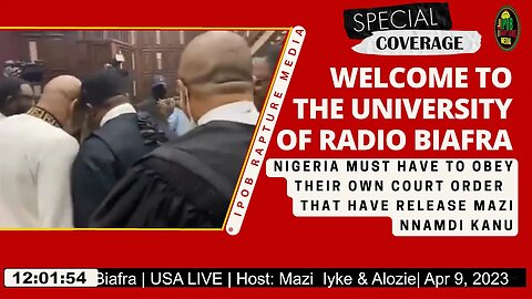 Welcome To The University Of Radio Biafra | USA LIVE | Host: Mazi Iyke & Mazi Alozie | Apr 9, 2023