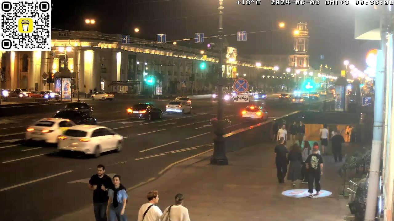 LIVE Nevskiy avenue St. Petersburg Russia, Gostiny Dvor