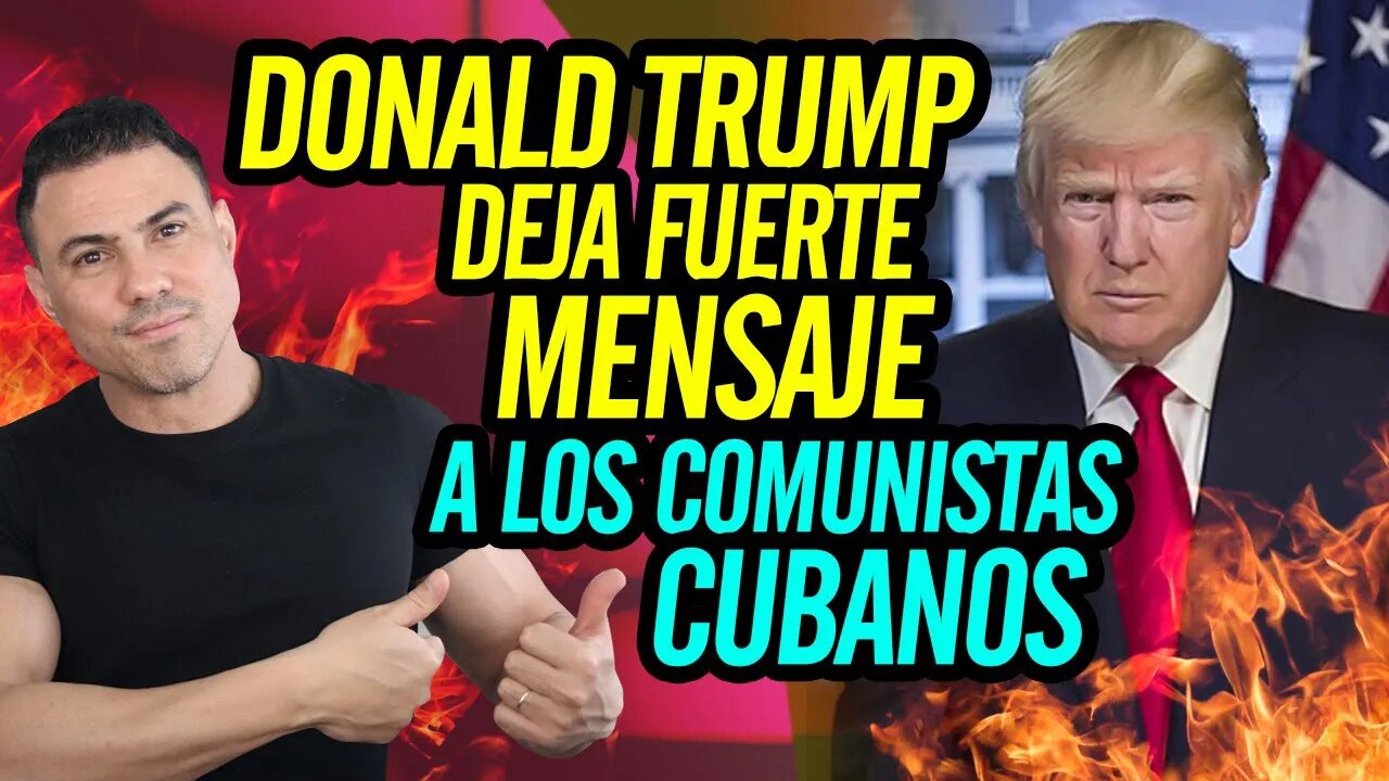 💪 Donald Trump deja fuerte mensaje a los COMVNlSTAS cubanos 💪