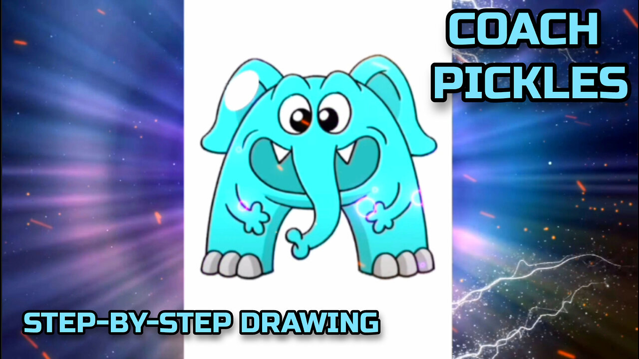 COACH PICLES step-by-step drawing. WE DRAW IT OURSELVES.