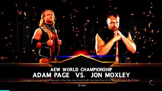 AEW Dynamite Hangman Adam Page vs Jon Moxley for the AEW World Championship