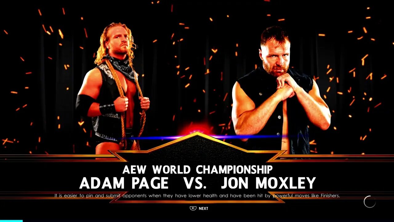 AEW Dynamite Hangman Adam Page vs Jon Moxley for the AEW World Championship