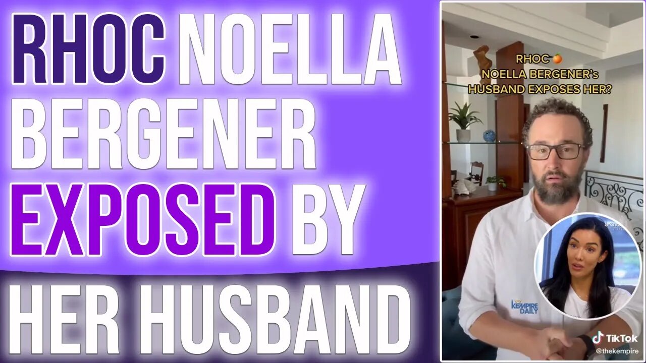 The #RHOC Noella Bergener EXPOSED by her husband! #bravotTV (hallelujah video was finally approved!)