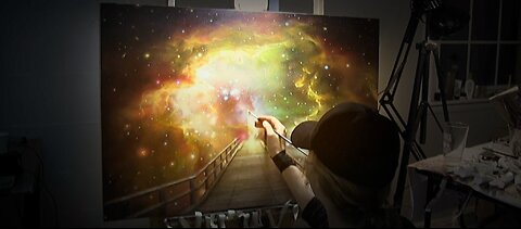 ''The Light'' by Akiane Kramarik, 2018. #galaxy #light #painting #art #spirit