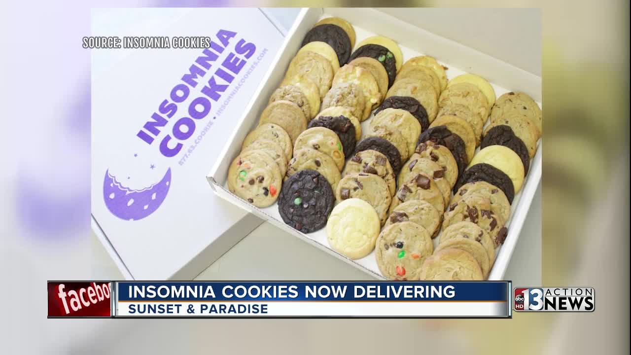 Insomnia Cookies now delivering