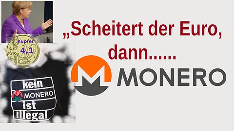 Scheitert der Euro dann Monero.