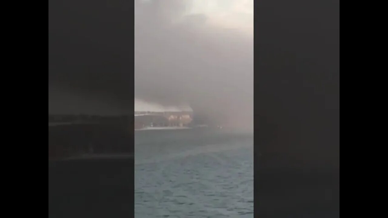 Ukraine War - Ukraine Naval Base on FIRE near Odessa