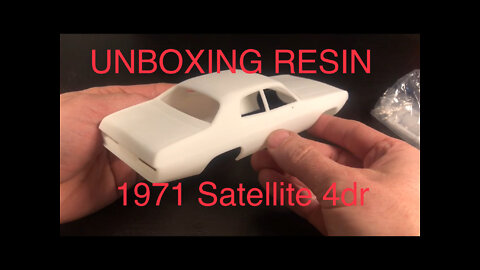 Too Many Projects - Unboxing Resin kits: TMP 1971 Satellite 4dr Med Resolution White Resin 1/25 body