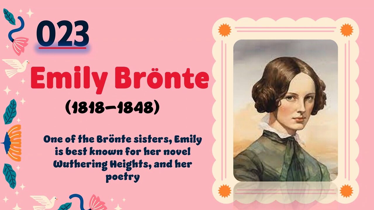 Emily Brönte (1818–1848)| TOP 150 Women That CHANGED THE WORLD | Short Biography