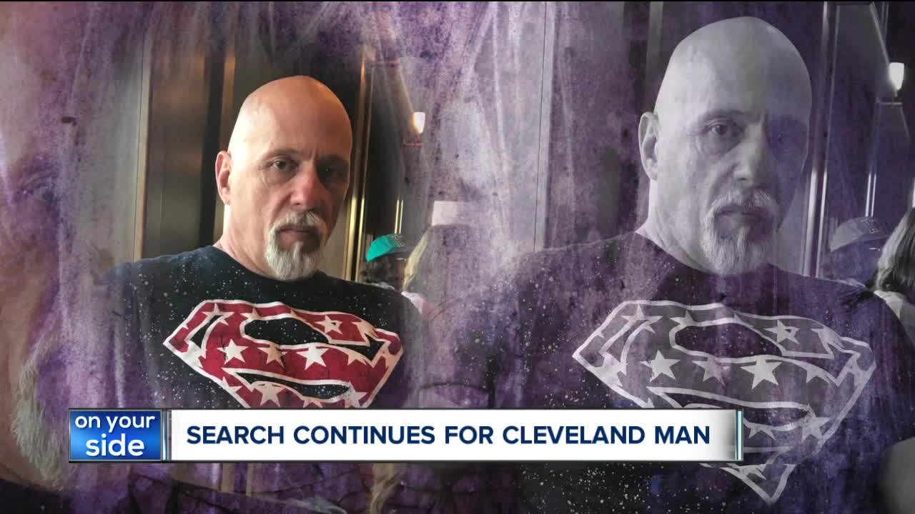 Search dog teams canvass green space around home of missing Cleveland man