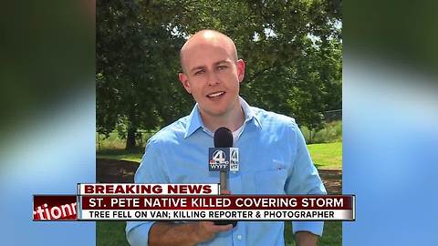 Journalist from Florida, photographer killed after tree falls on news vehicle