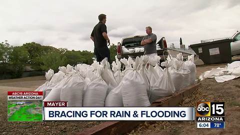 "We're nervous": Mayer Arizona resident preparing for Rosa's rain