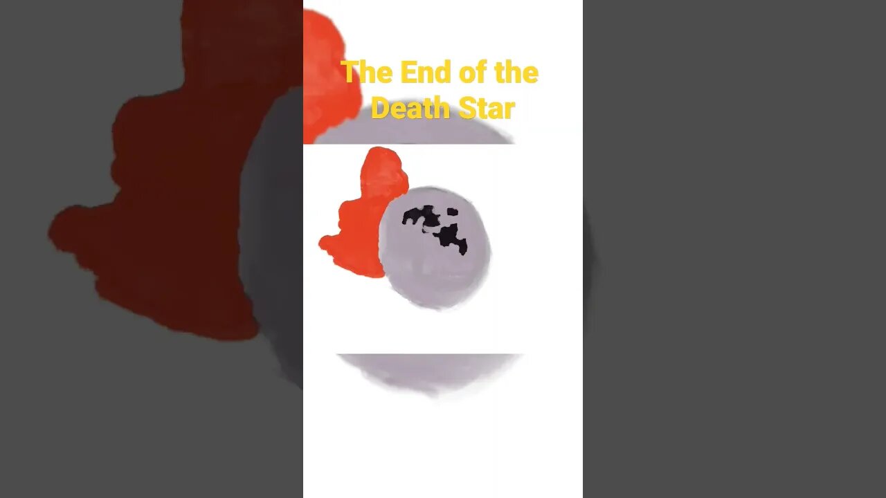 The End of the Death Star Painting #starwars #art