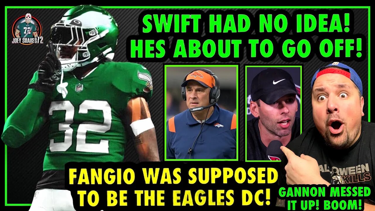 VIC FANGIO LEFT EAGLES BECAUSE OF GANNON! WHAT! THIS IS CRAZY! SWIFT JUST SAID THIS ABOUT THE LIONS!