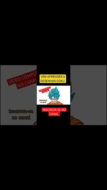 COMO DESENHAR GOKU #desenho #desenhofacil #shorts #short #goku