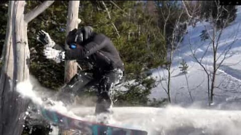 Snowboard: il tente une figure et le regrette vite