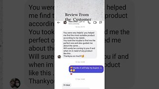 Review from my customer #shorts #review