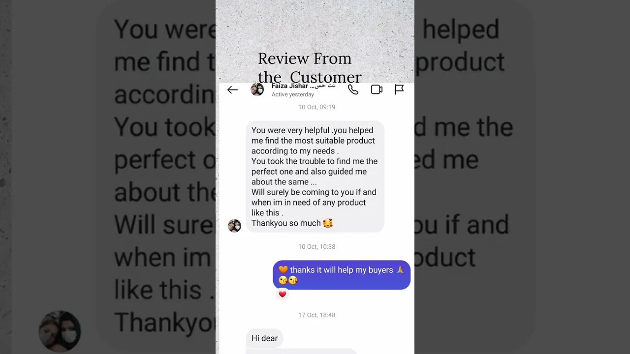 Review from my customer #shorts #review
