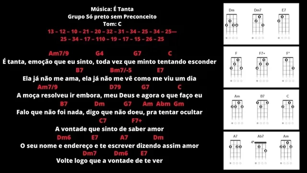 É tanta clássico das rodas de pagode #cavaquinho #pagode #cifrassimplificadas