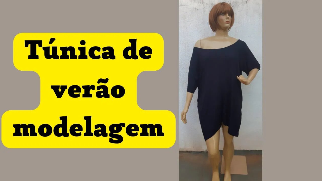 Túnica fresquinha para o verão modelagem