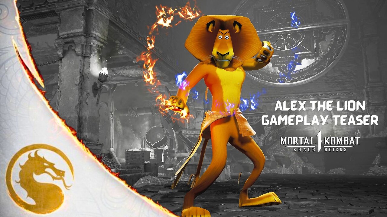 Alex the Lion Gameplay Teaser - Mortal Kombat 1 Khaos Reigns