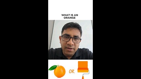 Orange: Color or Fruit? #realbipuldas #ColorOrFruit #UniqueQuestion #CreativeThinking #ViralContent