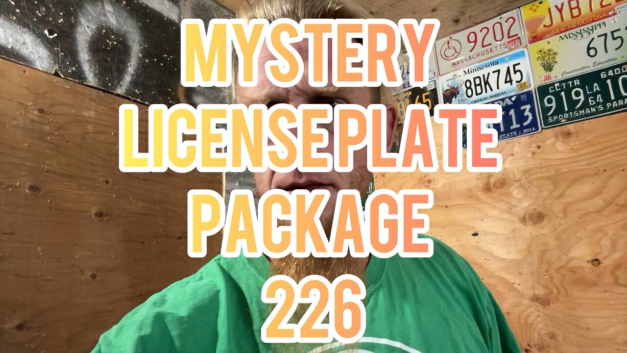 Mystery license plate package 226