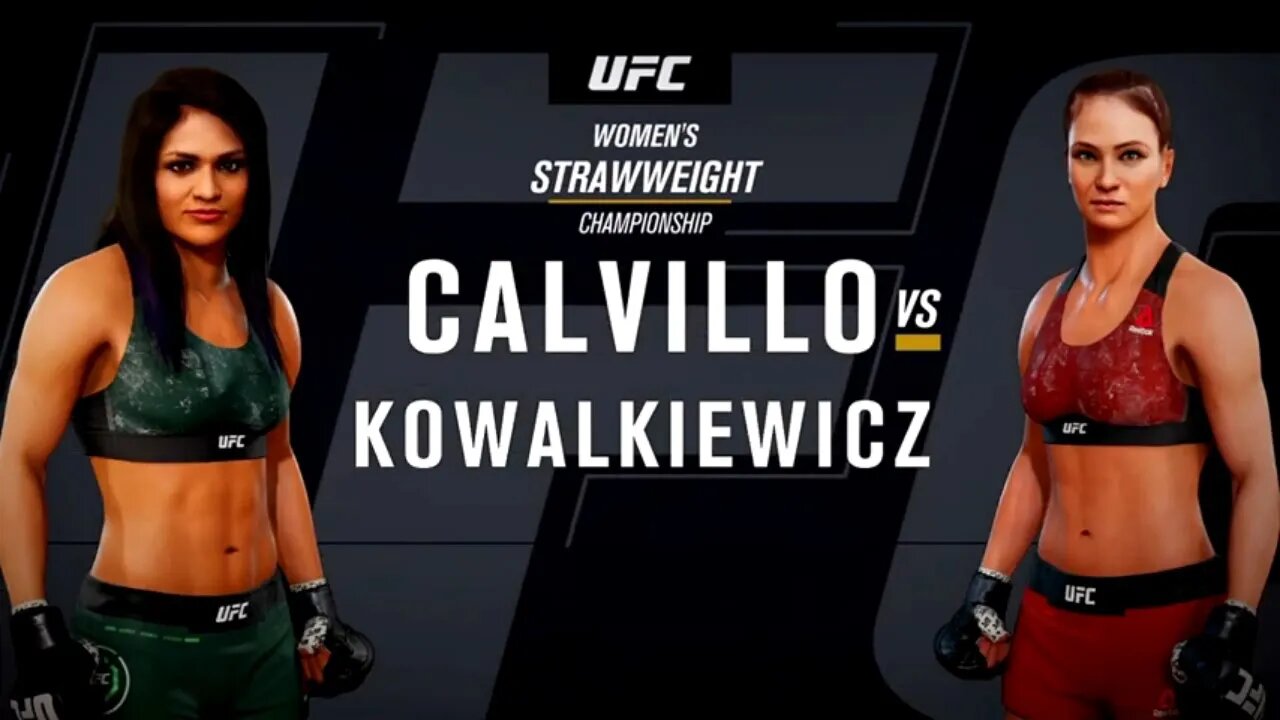 EA Sports UFC 3 Gameplay Karolina Kowalkiewicz vs Cynthia Calvillo