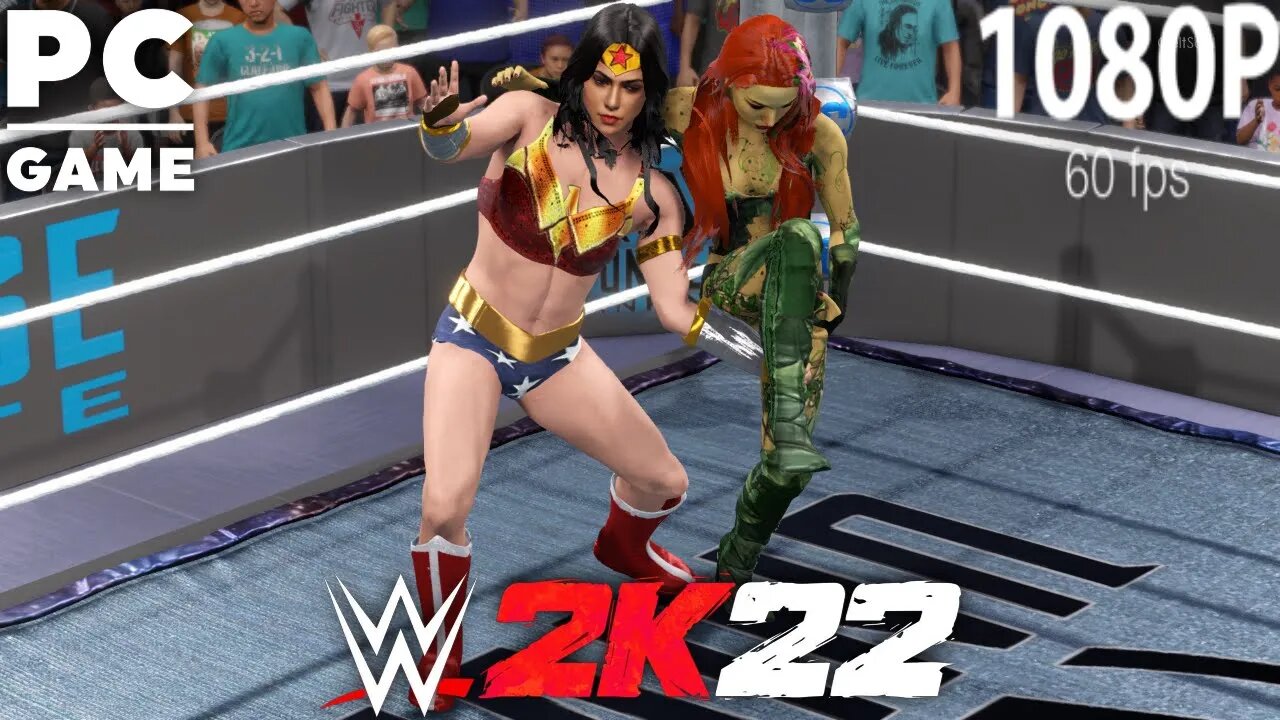 WWE 2K22 | WONDER WOMAN V POISON IVY! | Requested Extreme Rules Match [60 FPS PC]