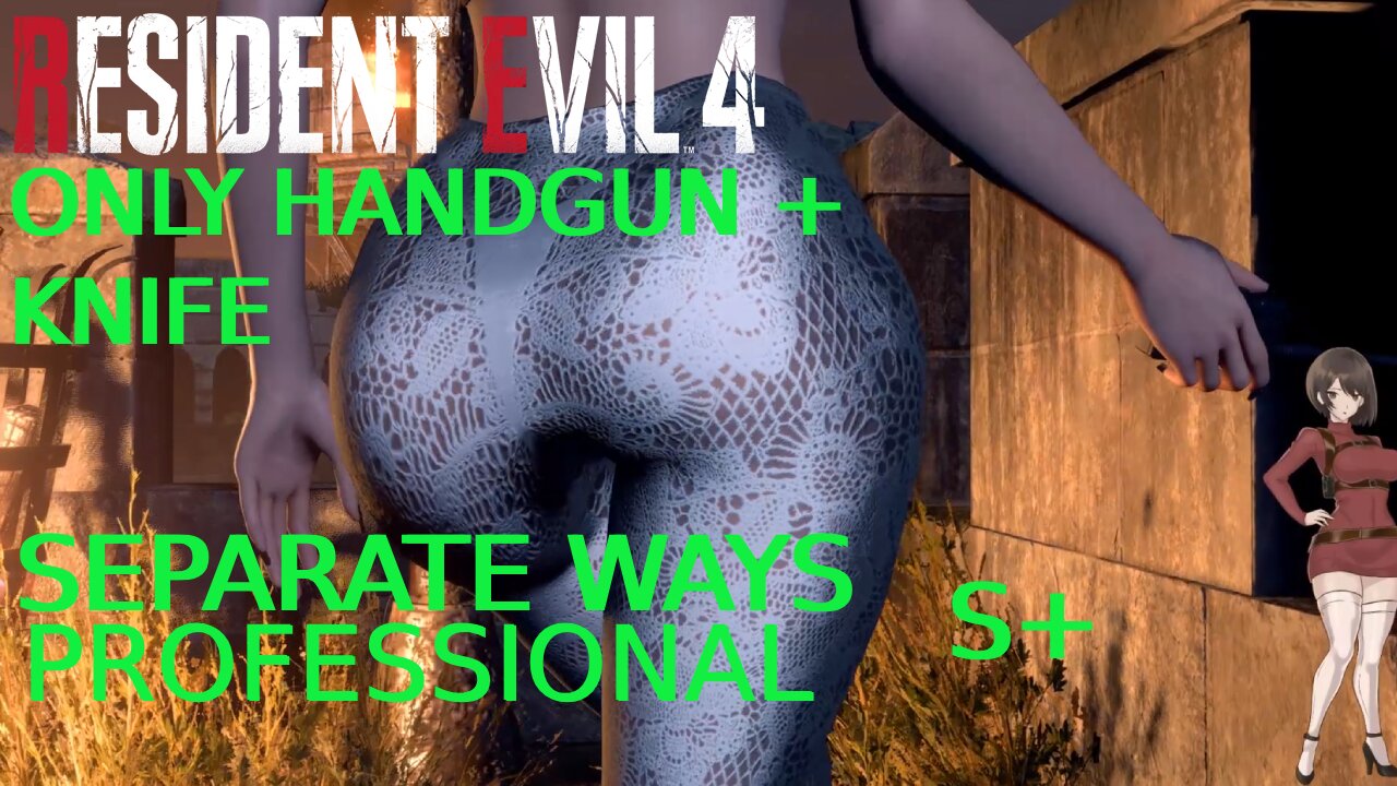 Resident Evil 4 Remake | Separate Ways | Professional | S+ | Only Handgun + Knife | No Commentary