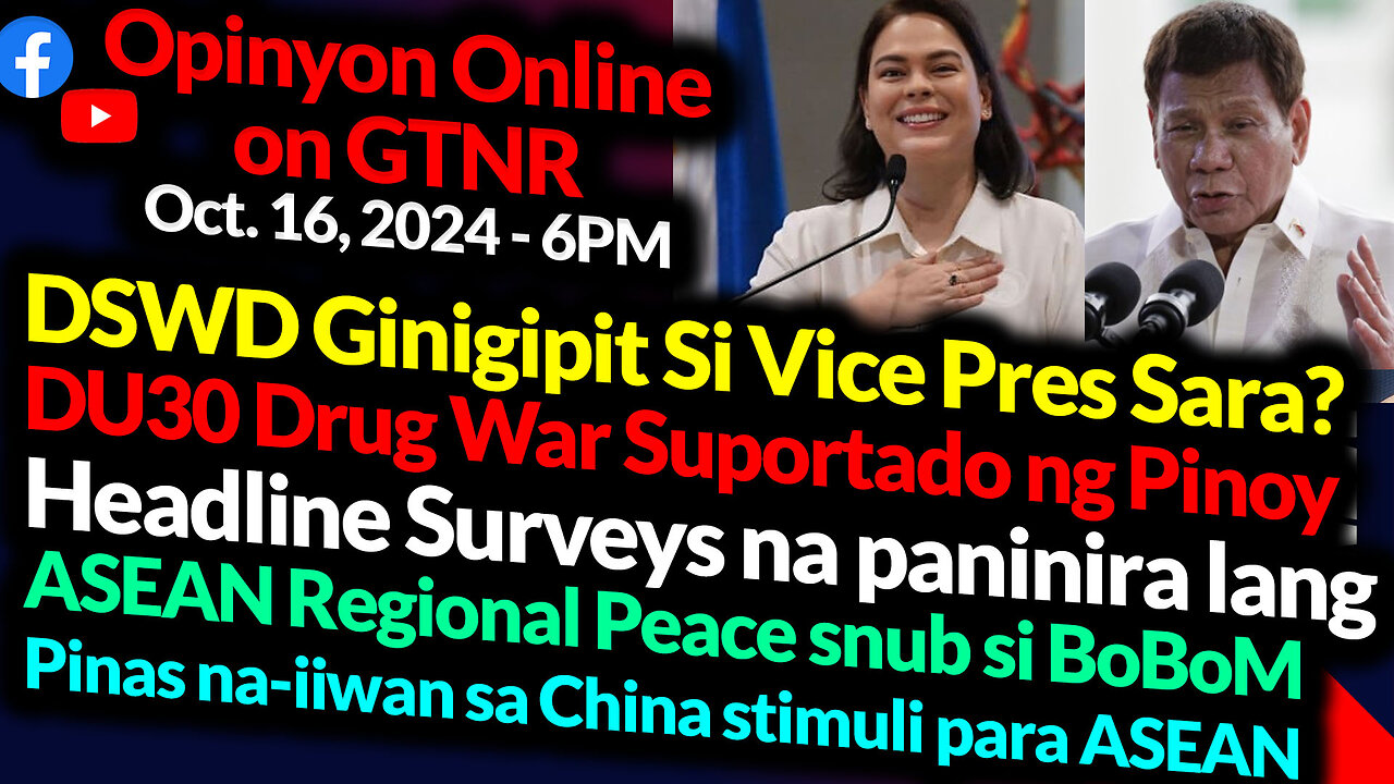 DSWD Ginigipit Si VP Sara Duterte? DU30 Drug War Namimiss ng Pinoy | GTNR with Ka Mentong and Ka Ado