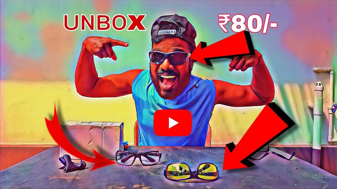 UNBOXING 80 RUPEES SUN GLASS. U WONT BELIVE THIS💥💥💥80 രൂപക്ക് കിട്ടിയ അടിപൊളി ഐറ്റം