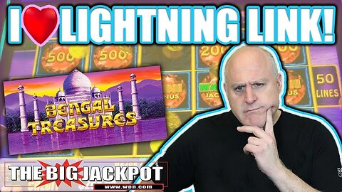 $1,000 ⚡Go BIG or Go BUST⚡ Lightning Link Bengal Treasures | The Big Jackpot