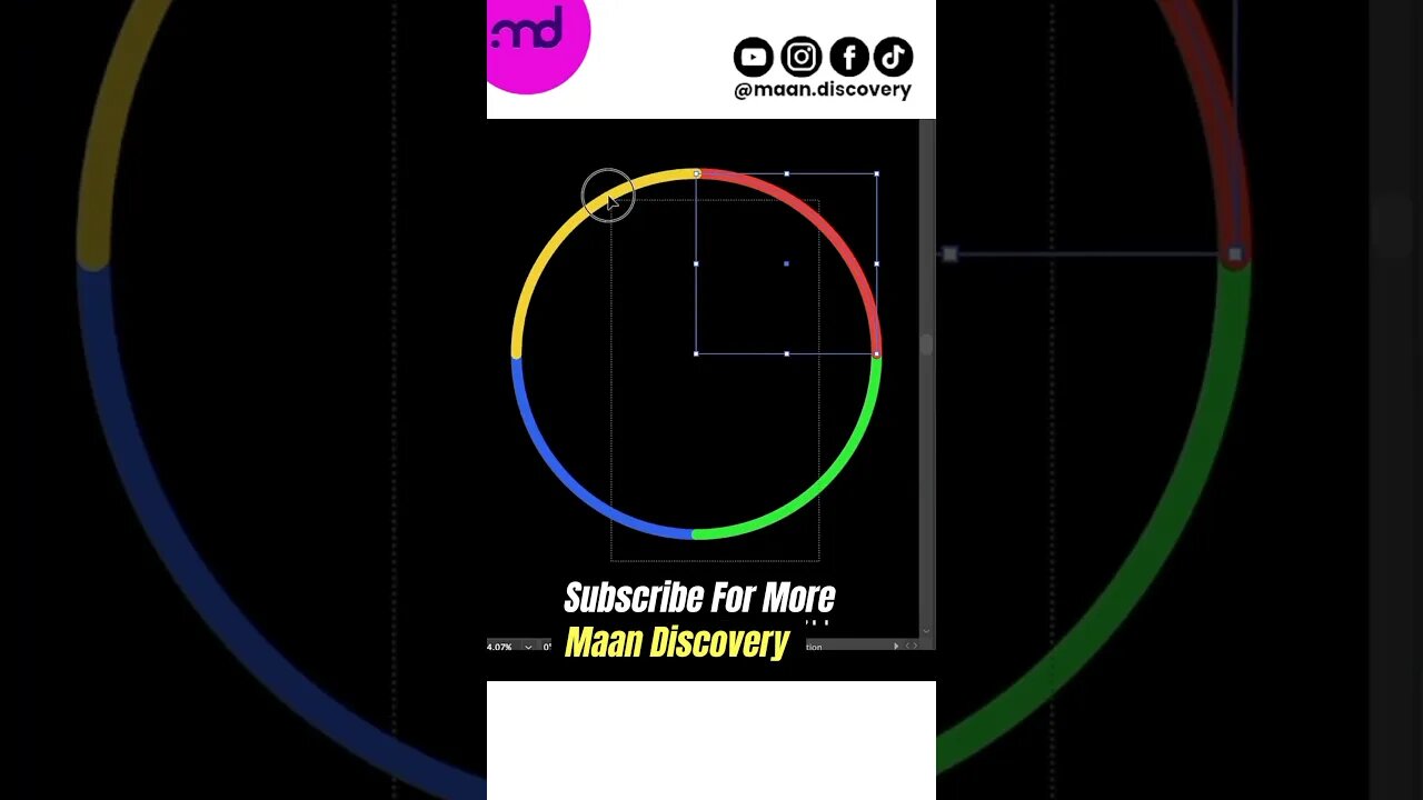 Create a Spiral design in Illustrator #shorts #viral #illustrator