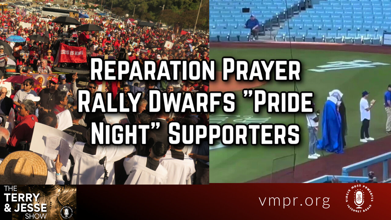 23 Jun 23, The Terry & Jesse Show: Reparation Prayer Rally Dwarfs "Pride Night" Supporters