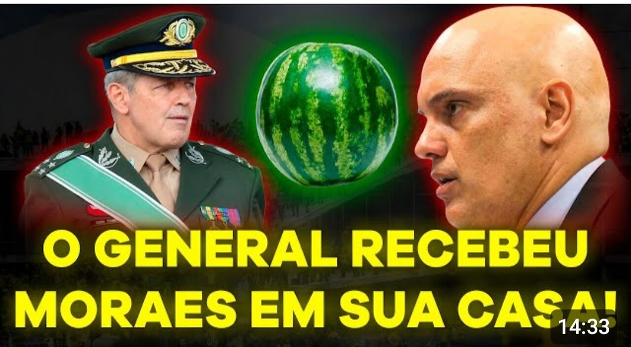 O GENERAL recebeu MORAES em sua casa! Os melancias do Exército estão sendo recompensados...