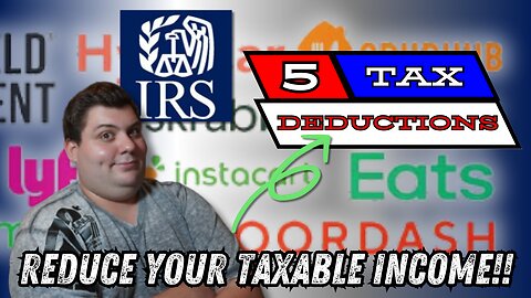 5 Tax Deductions EVERY Gig Driver Has! - Doordash UberEats Grubhub