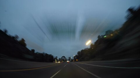 Blasian Babies DaDa Friars Rd To Hwy 163 To I-5 (1440 Time Lapse Pre-Dawn)