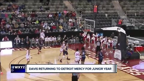 Detroit Mercy's Antoine Davis returning for junior year