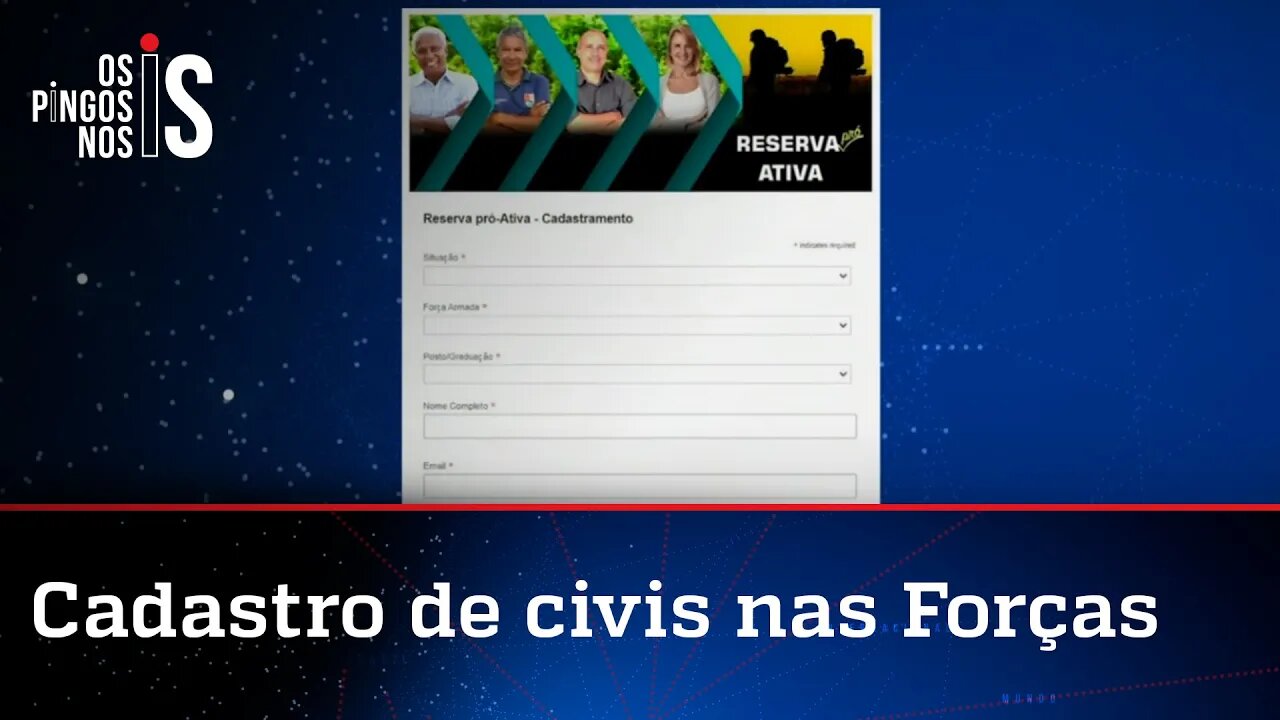 Site cai após Exército abrir cadastro para civis