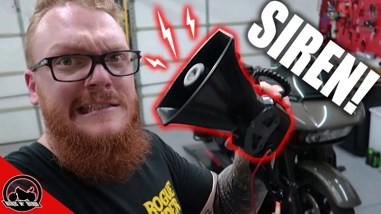 I Put a Police Siren On My Harley!