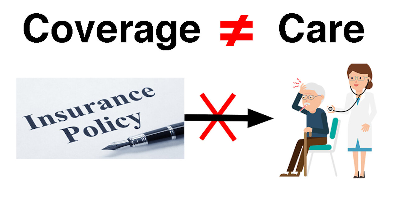 Health coverage (insurance) doesn't equal CARE