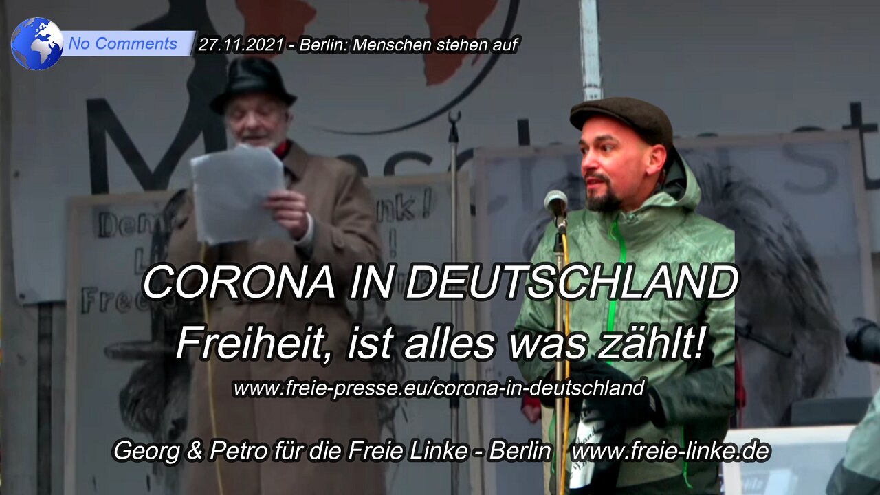 27.11.2021 - Berlin: Georg & Petro für Freie Linke - 3. Marktplatz der Demokratie