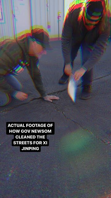 ACTUAL FOOTAGE OF HOW GOV NEWSOM CLEANED THE STREETS FOR XI JINPING’S ARRIVAL